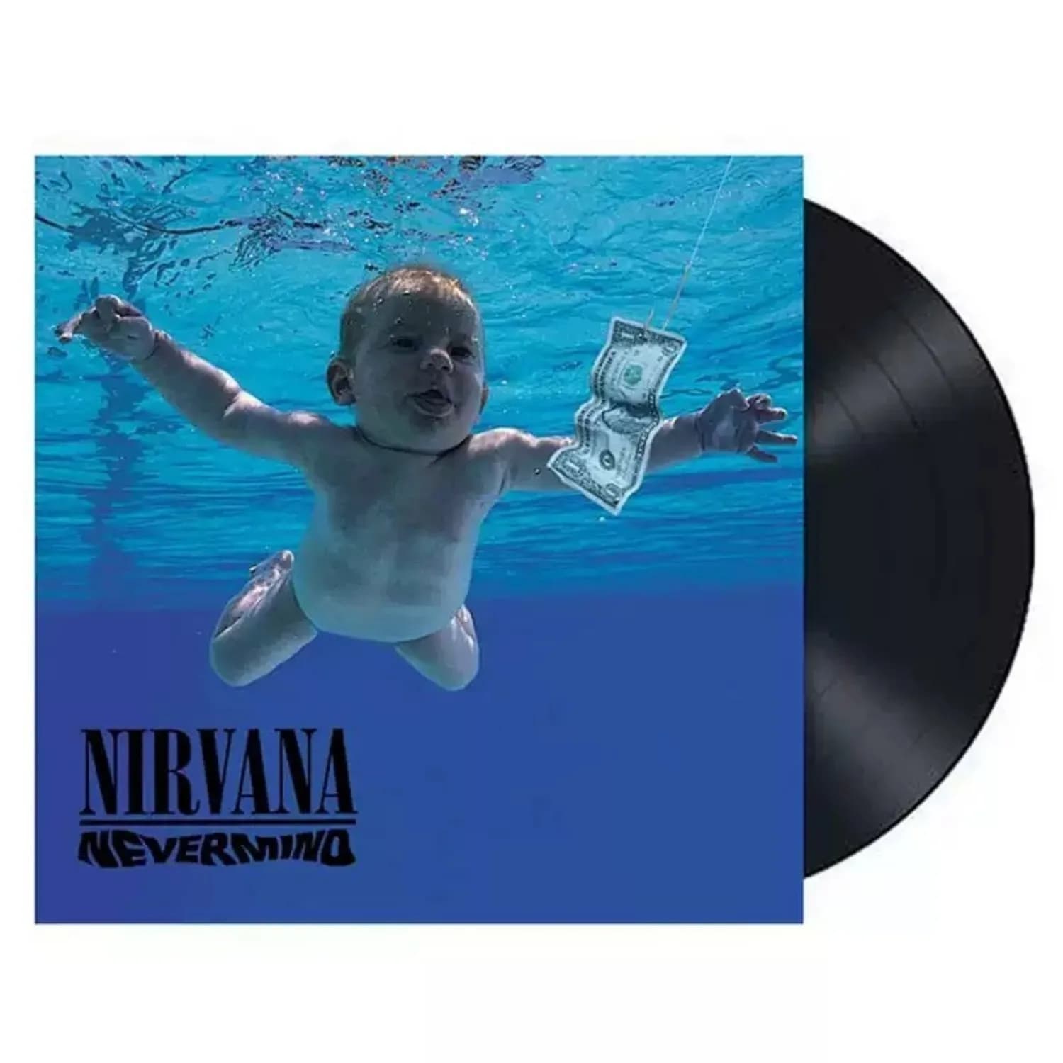 American Grunge Rock Vinyl LP Clear Blue Underwater Baby & Banknote Photo Cover Collectible Classic 90s Alternative Rock Record