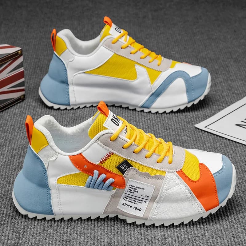 ELUVA Sneakers da uomo Scarpe da passeggio casual Scarpe da corsa da palestra atletiche comode e traspiranti antiscivolo per uomo Sport all'aria aperta