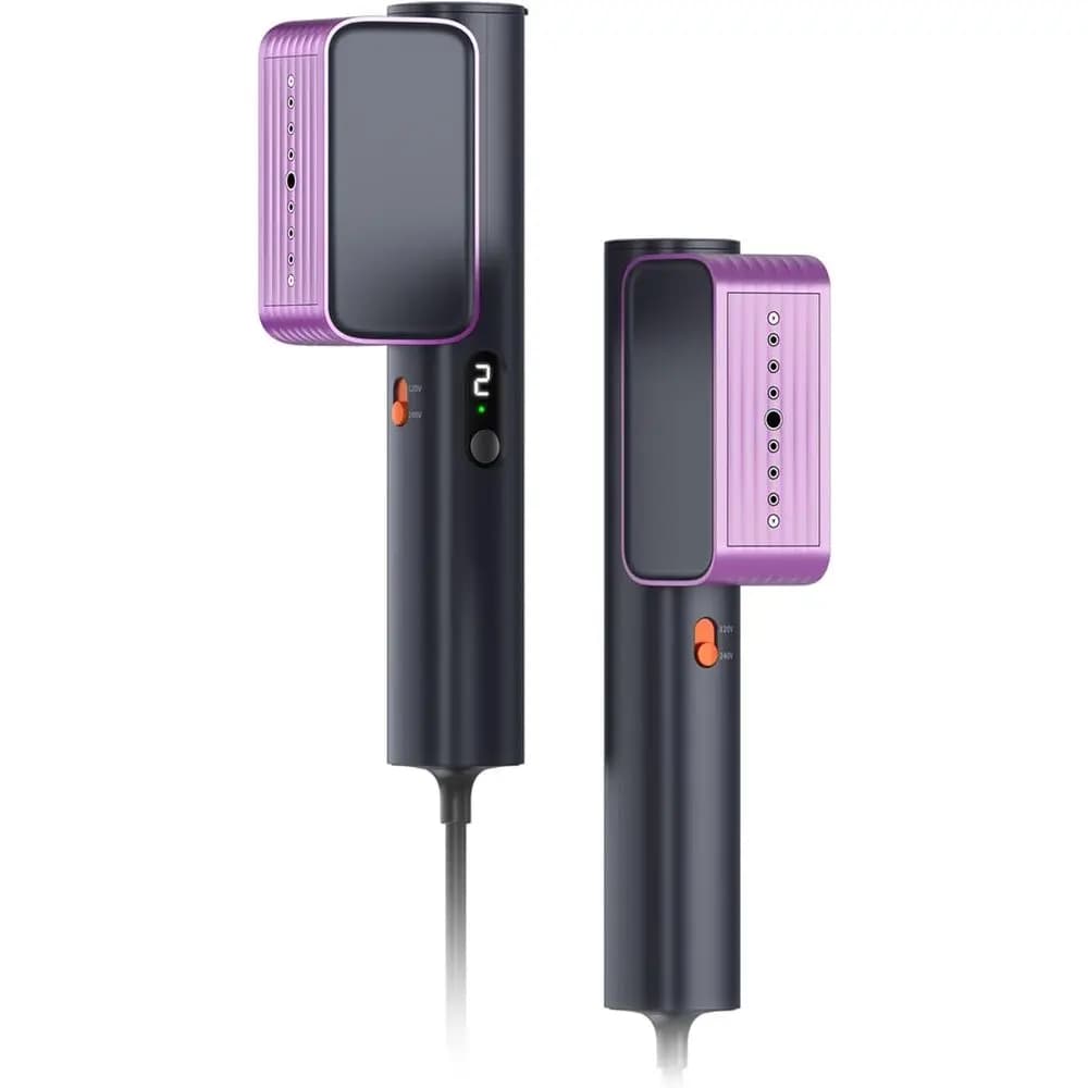 Vaporizzatore Portatile Leggero a Doppia Tensione 100-240V per Vestiti, Stiratura e Viaggi, Vapore Continuo per 8 Minuti, Potenza 1000W