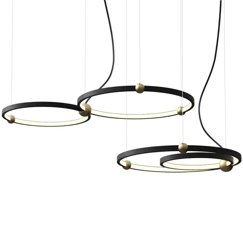 Lampade a sospensione a LED con anello rotondo Planet per soffitto, sala da pranzo, cucina, lampada a sospensione, lampadario, decorazione a sospensione
