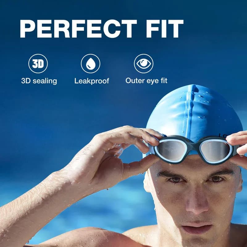 Professional swimming glasses Anti-snatching Waterproof swimming glasses Swimming glasses No loss 100% UV protection for men Women Adults
