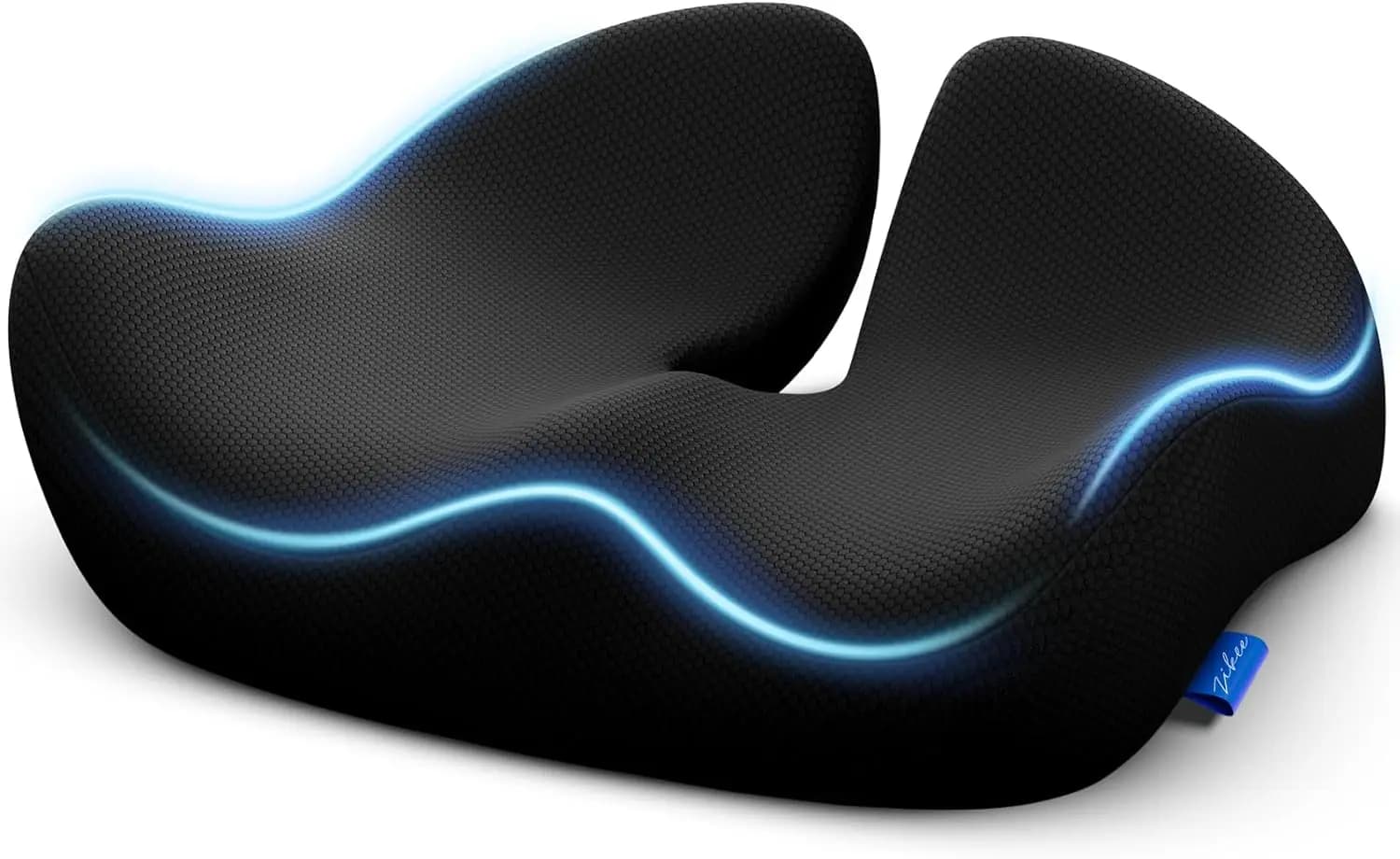 Cuscino Ergonomico in Memory Foam per Alleviare il Dolore da Sciatica, Schiena, Emorroidi e Coccige con Base Antiscivolo