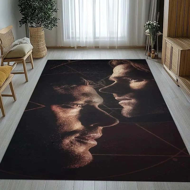 SPN Supernatural Dean Sam TV Living Room Non-Slip Area Rug Soft Carpet for Bedroom Kids Playroom Sofa,Home Decor Doormat Gift