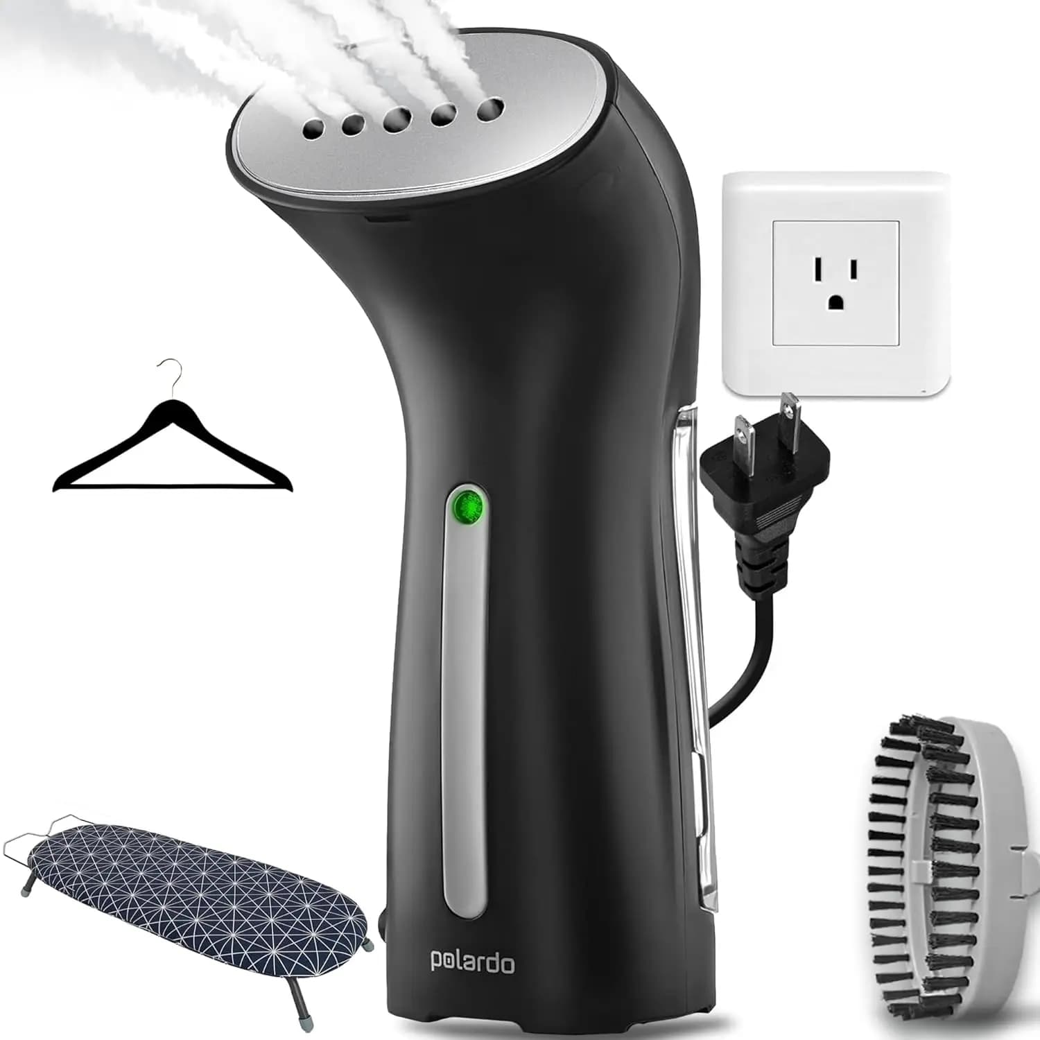 Travel Garment Steamer - Compact Portable Handheld Clothes Steamer with 360° Anti-Spill Technology, Professional Wrinkle