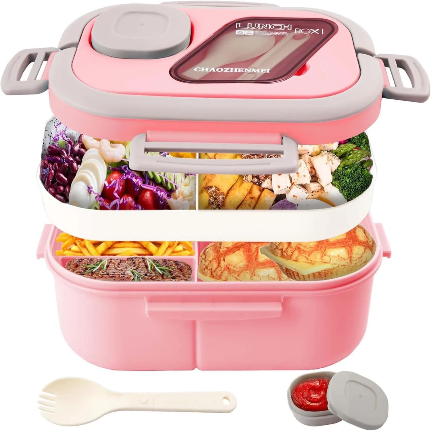 Contenitore per il pranzo Contenitore per snack Contenitore per alimenti Contenitore per alimenti isolato a prova di perdite Contenitore per alimenti per panini Insalate Frutta