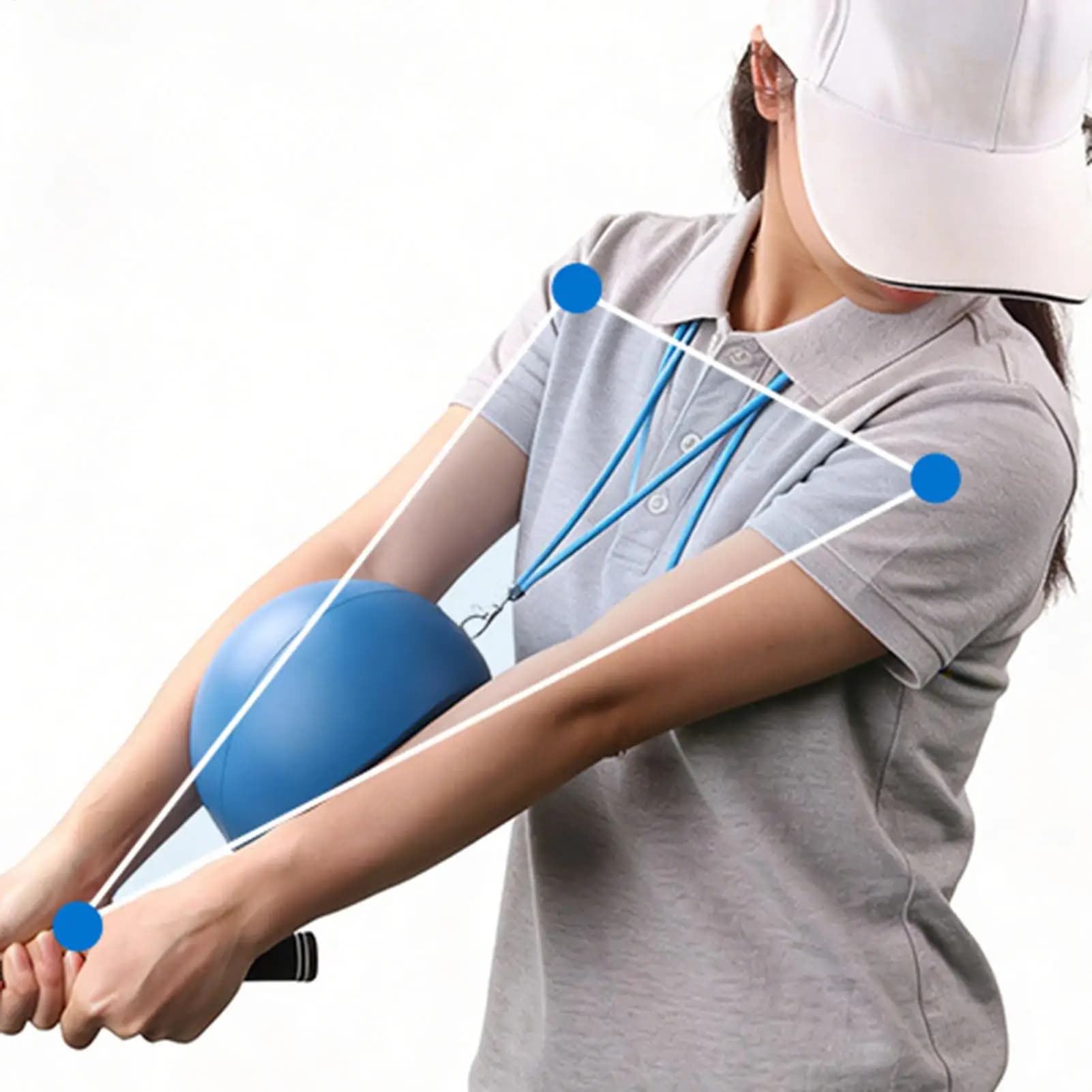 Pure Strike Ball Golf Trainer Swing Practice Portable Aid Ball Golf Training Aids For Wrist Arms Hand Elbow Hitting Precise