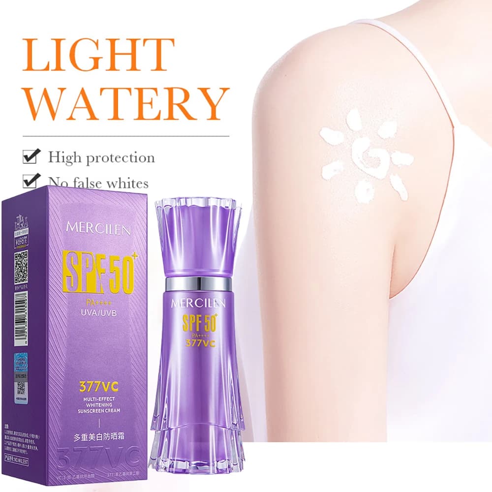 SPF50+ Sunscreen Face Cream Brighten Isolation Sun Screen Body Creams Oil Control Moisturizing Facial Uv Radiation Cosmetics 30g