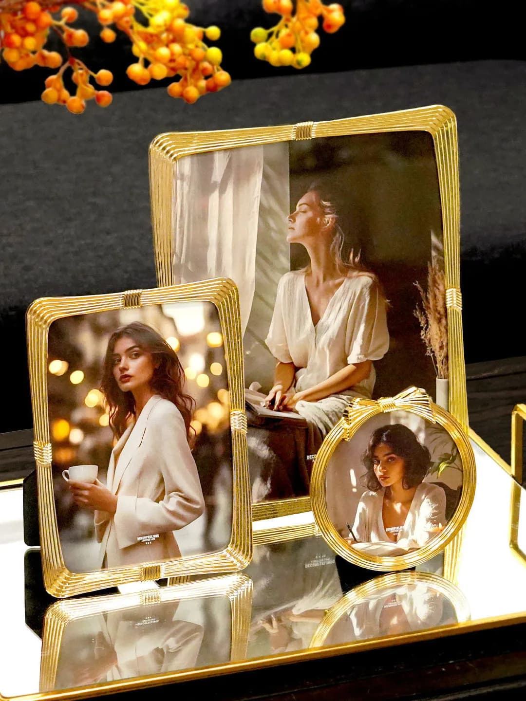 Romantic American Style Home Decorative Photo Frame 10 Inch Tabletop Wedding Picture Frame Luxury Photo Stand for Home Use