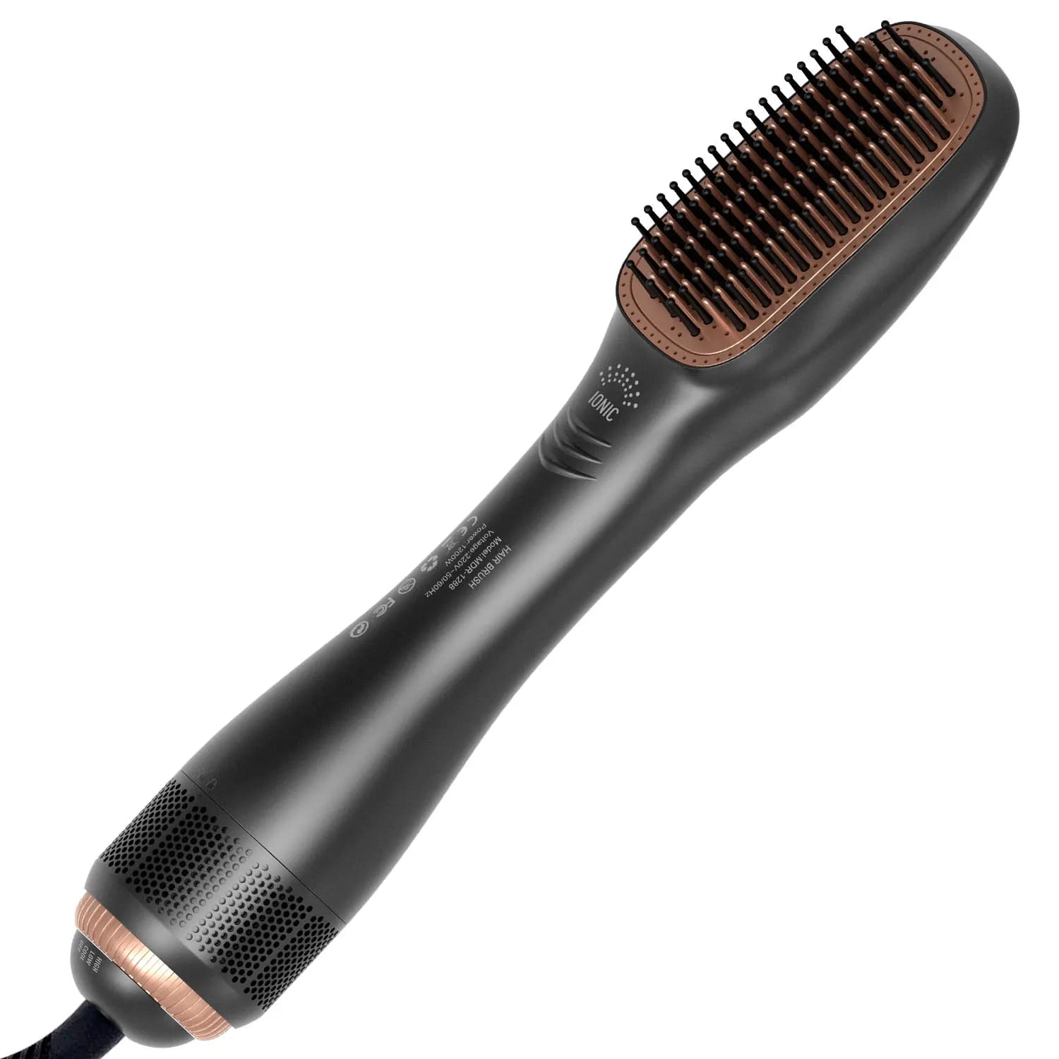 Piastra per asciugacapelli One Step e styler Volumizzatore rotante Spazzola elettrica per aria calda Ceramica calda Professionale 1200W 3 in 1
