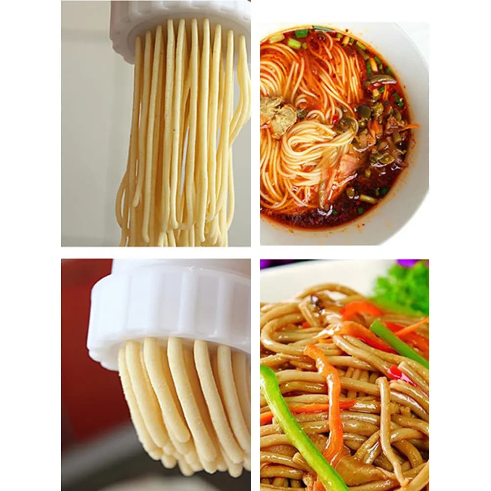 Set di 7 Pezzi per Fare la Pasta in Casa, Macchina Manuale per Impastare e Preparare Noodle, Facile da Pulire, Mixer per Impasto da Cucina