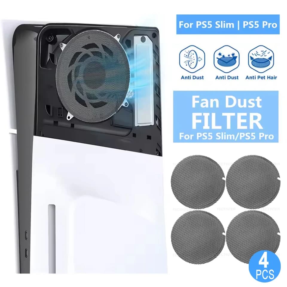 Filtro antipolvere Custodia in rete antipolvere per console PS5/Slim/Pro Copertura di protezione facile da pulire per accessori di gioco PlayStation 5