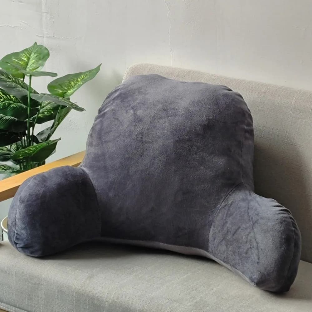 Cuscino Ergonomico con Braccioli per Schienale, Tinta Unita, Supporto Lombare in Cotone PP per Divano e Sedile Auto
