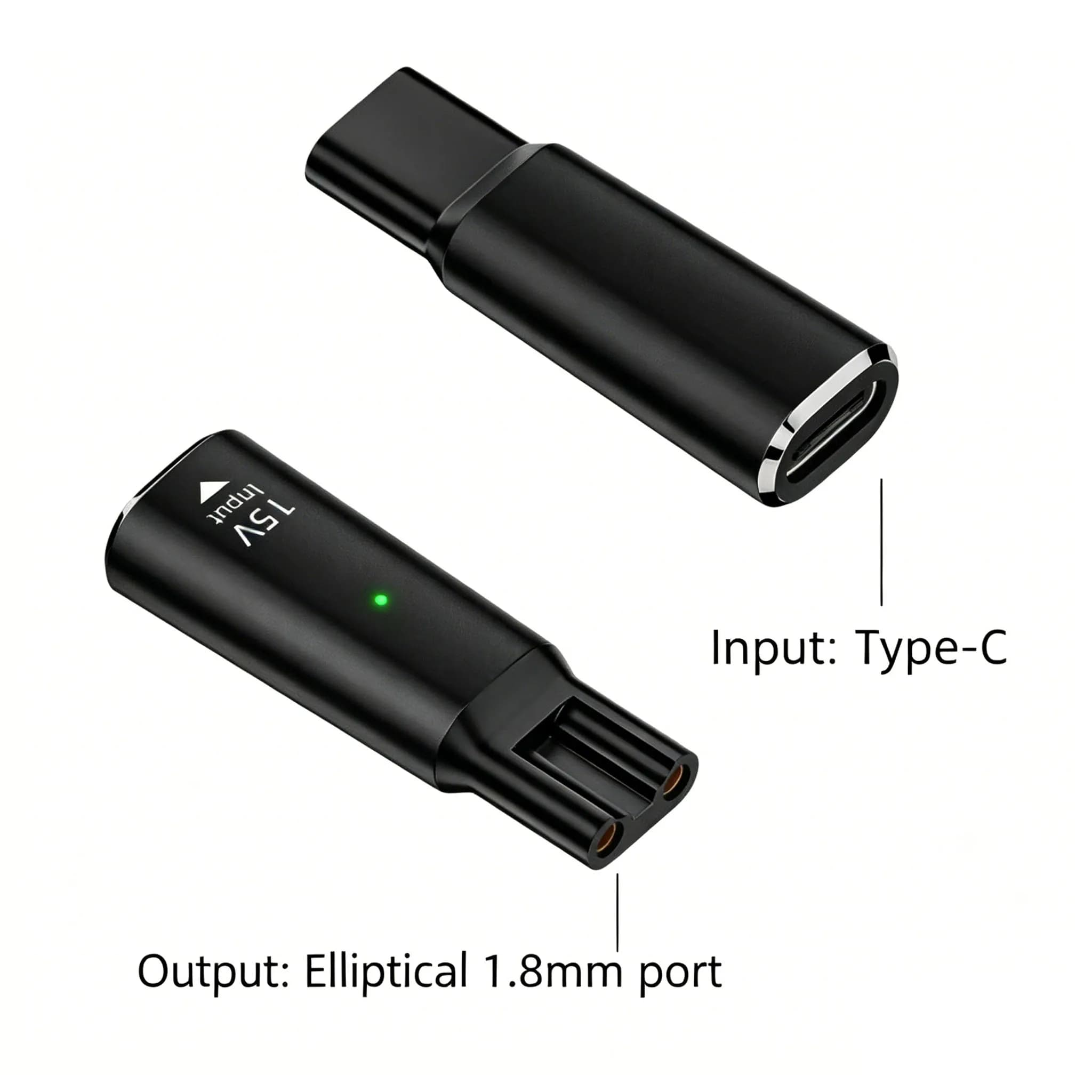 Adattatore di ricarica Type-C 15V HQ8505 per rasoi Norelco serie 7000 5000, caricatore USB-C per trimmer elettrici QP6530 QP6520