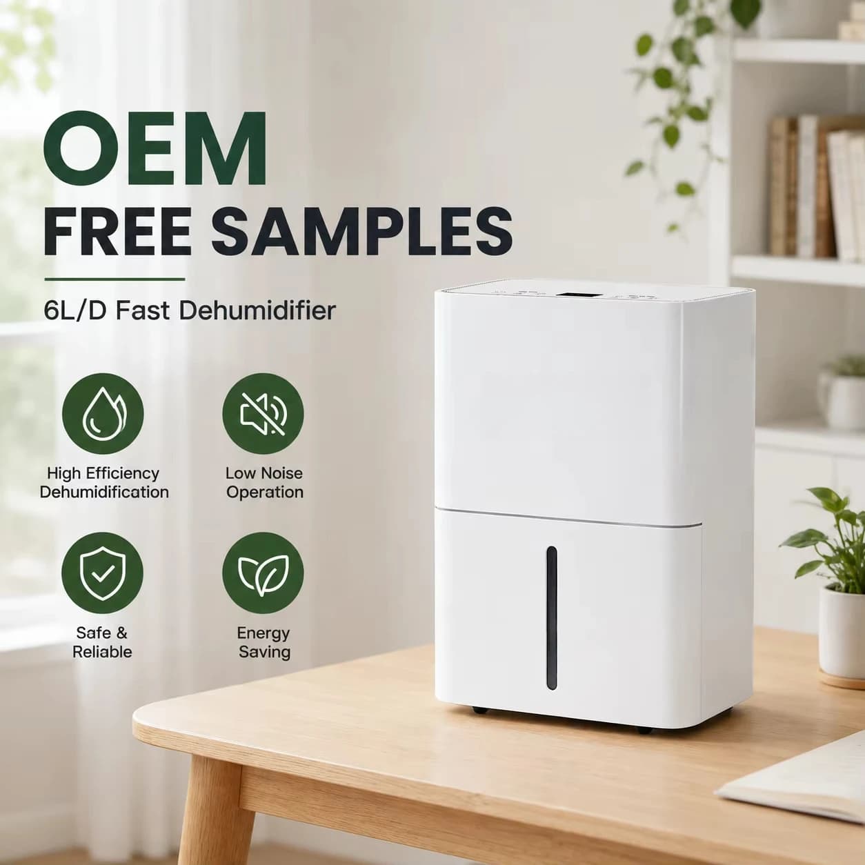 Custom 16L R290 Smart Wi-Fi Dehumidifier And Air Purifier HEPA Filter Combo Portable Energy Saving Home Dehumidifier Machine