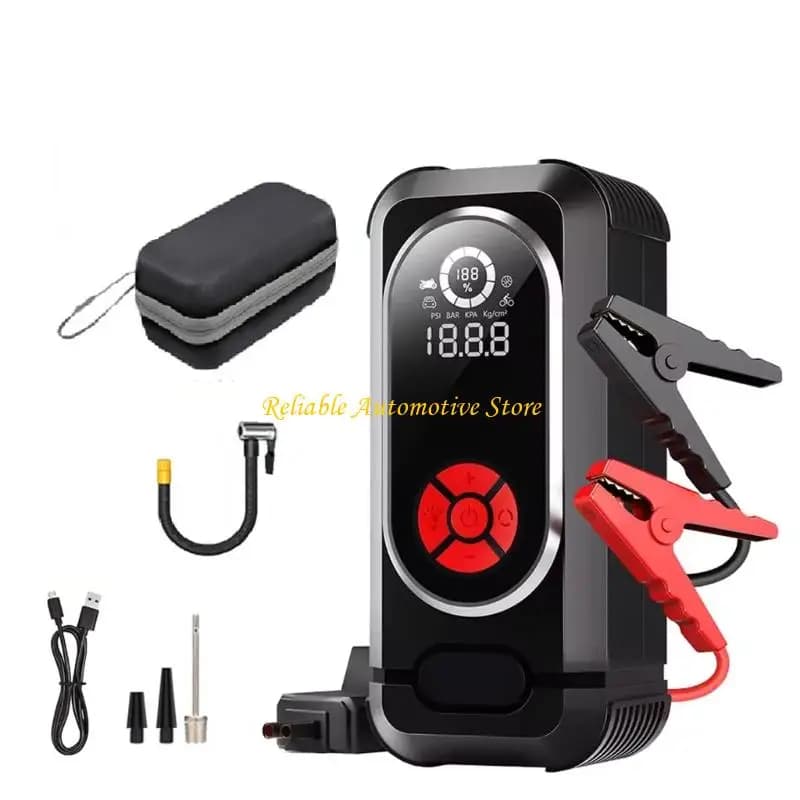 M68B Portable Air Compressor Wireless Tire Inflator Digital Display Tire Inflator Automotive Starting Device with Light