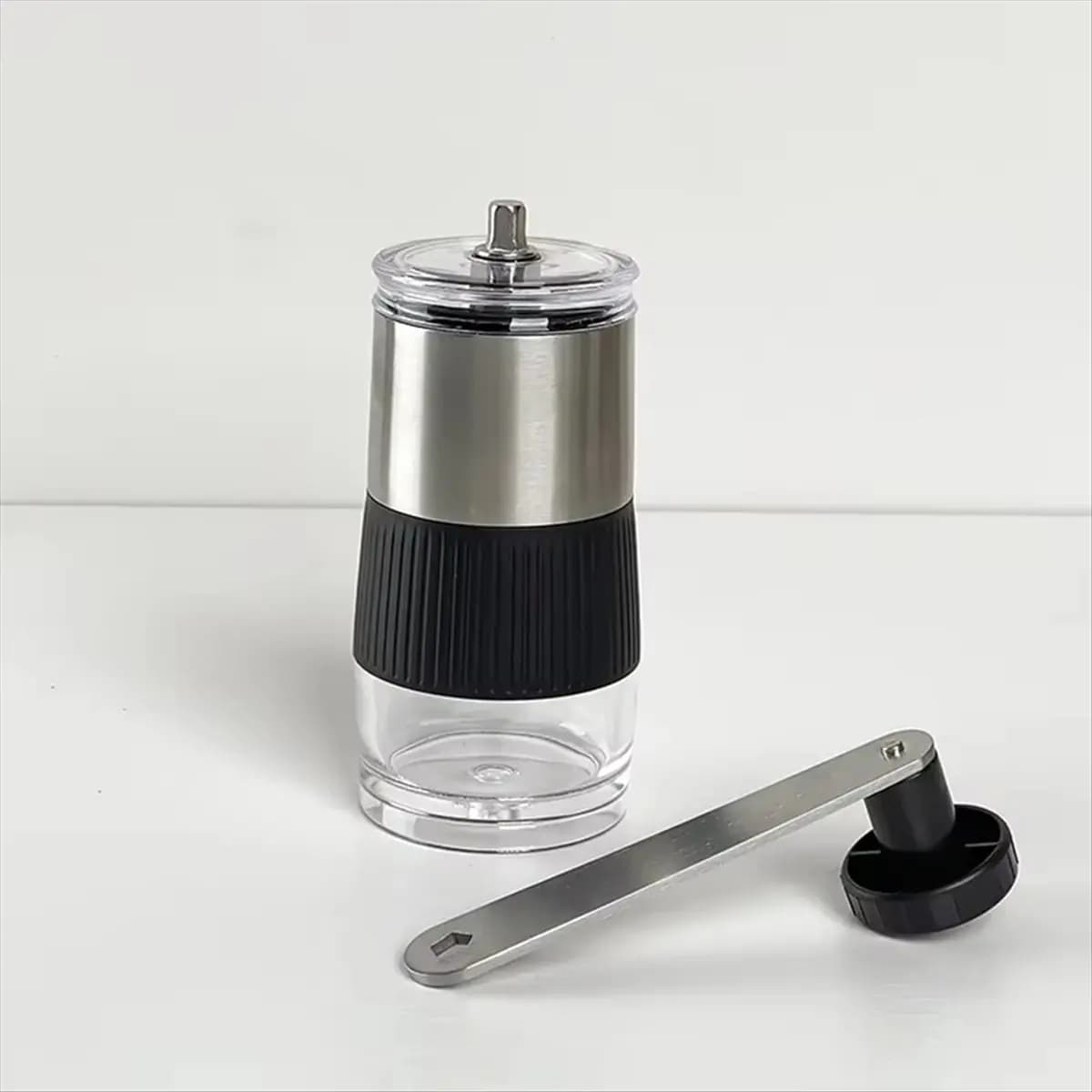 【3093 Popular】Manual Coffee Grinder - Stainless Steel with Ceramic Grinding Core, Hand Cranking Bean Mill, Compact & Portable De