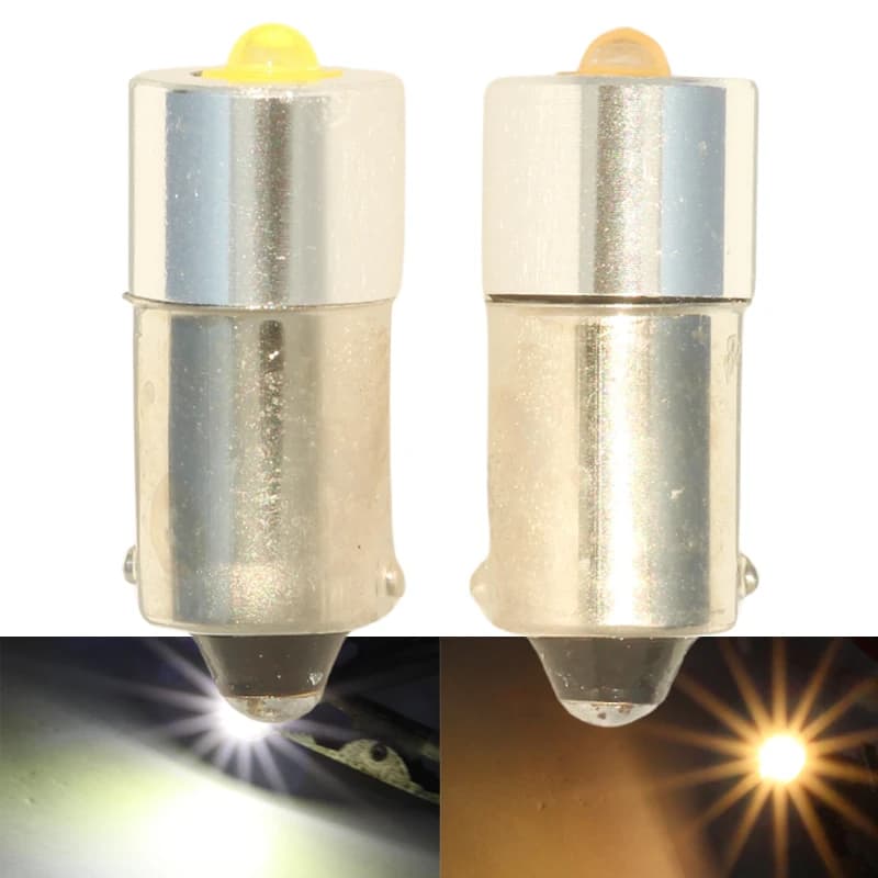 2X Lampadina LED BA9S T4W per Interni Auto 3V 6V 12V 24V Super 5W 3535 Faro Luce Interna ed Esterna Auto 12 Volt
