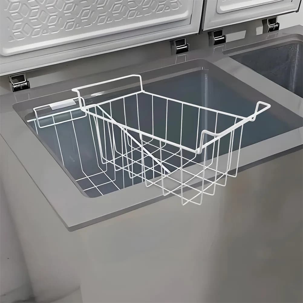 Containers Organizers Stackable with Handle for Freezer in Pozzetto, Suitable for Fridge, Internal Shelving for Organization and Dismantling Meat