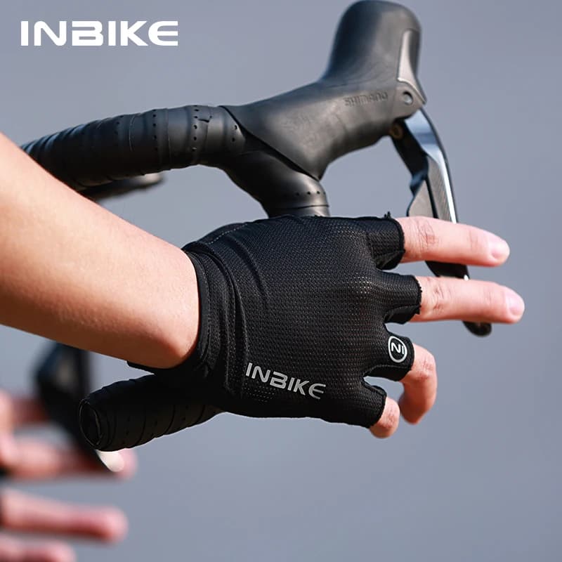 INBIKE Cycling Gloves for Men, Mid-Size, Active, MTB, with Urti Absorption, for Mountain Bike, Gym, Sports, Cycling Accessories