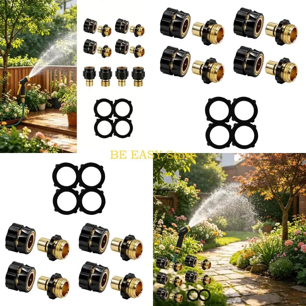Set raccordi per tubi flessibili a bloccaggio rapido E28F Adattatori a connessione rapida in plastica da 4 pezzi adatti per