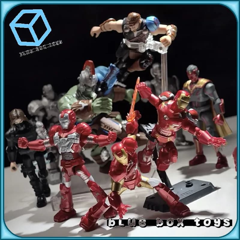 Genuino In Magazzino 2025 Blokees Galaxy Versione 4 Iron Man MK6 MK5 Thor Hulk Cieco Scatola Action Figure Scatola Misteriosa Raccogliere Giocattoli Regalo