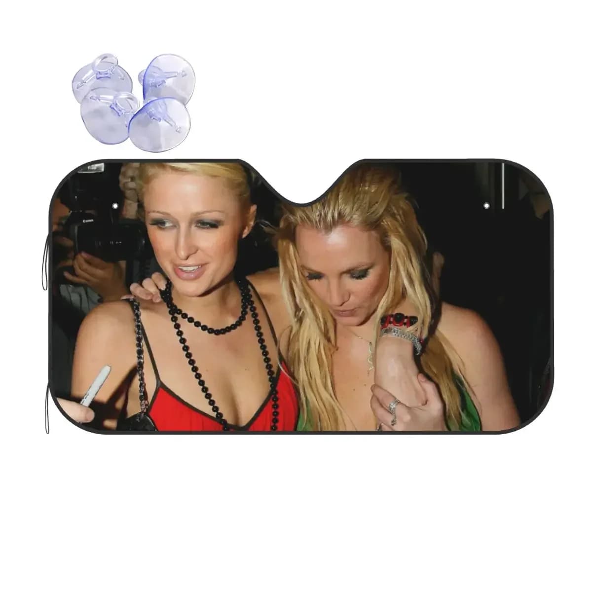 Parasole pieghevole per parabrezza Britney Lindsay, visiera per finestrino anteriore auto 76x140cm, parasole per auto, accessori auto