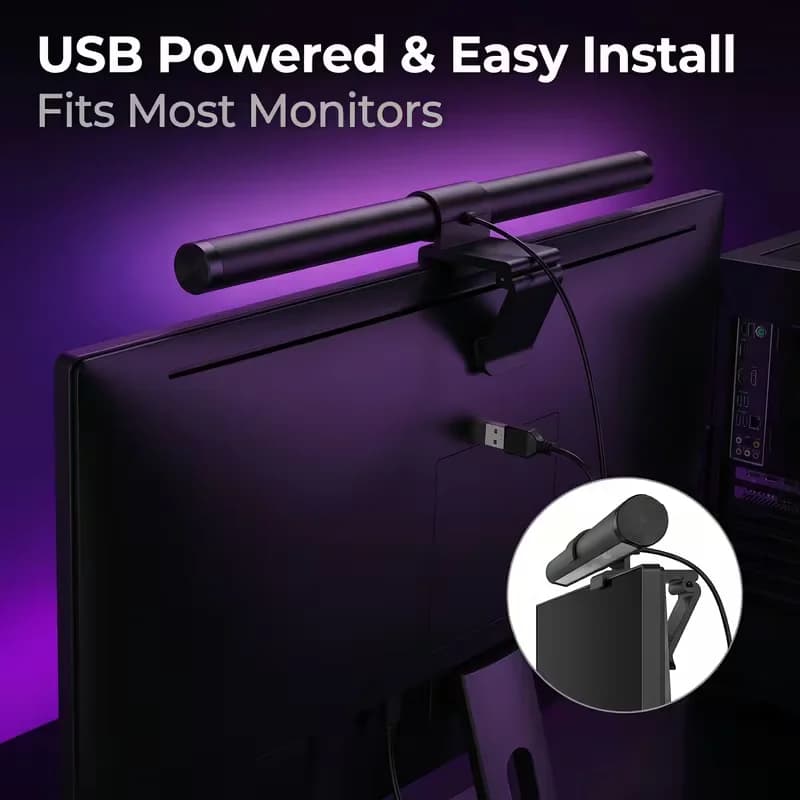 LED Monitor Light Bar With Remote Control Monitor Stepless Dimmable Screen Hanging Light for Computer Study Work LED Table Lamp