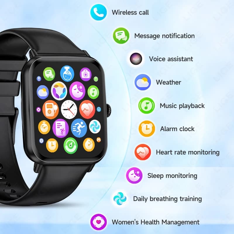 Smartwatch Donna 2026 alla Moda con Chiamata Bluetooth, Impermeabile IP68, Monitoraggio Salute Quotidiano, Nuovo Schermo HD da 1.83 Pollici