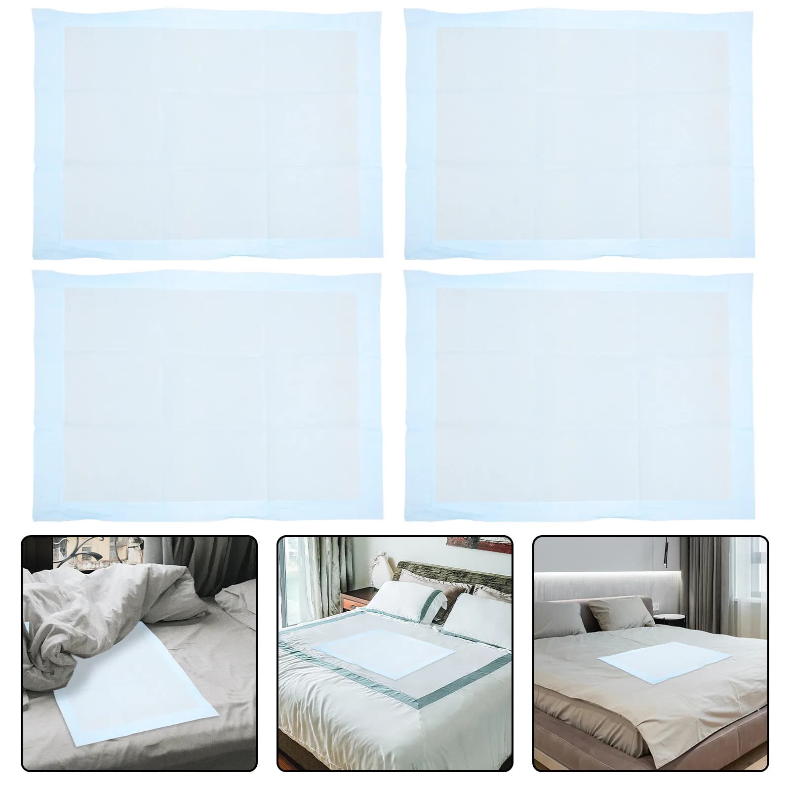 50 Tappetini Monouso per Adulti, Accessori per Incontinenza ad Alto Assorbimento, Forniture per Incontinenza, Tappetini Morbidi per Uso Quotidiano