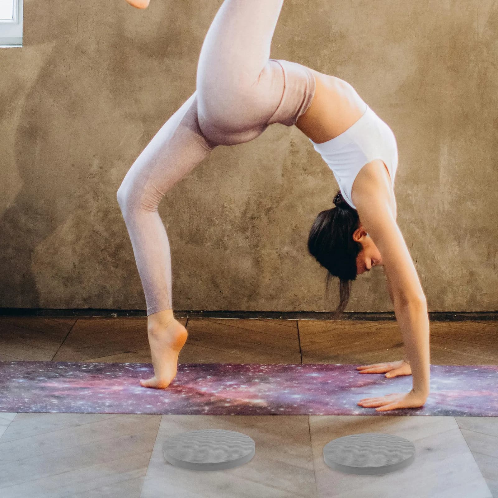 2 Pezzi Cuscinetti Premium in TPE per Yoga, Spessi e Confortevoli, Antiscivolo, Tappetino per Yoga, Sit-up, Ruota Addominale, Protezione Gomiti