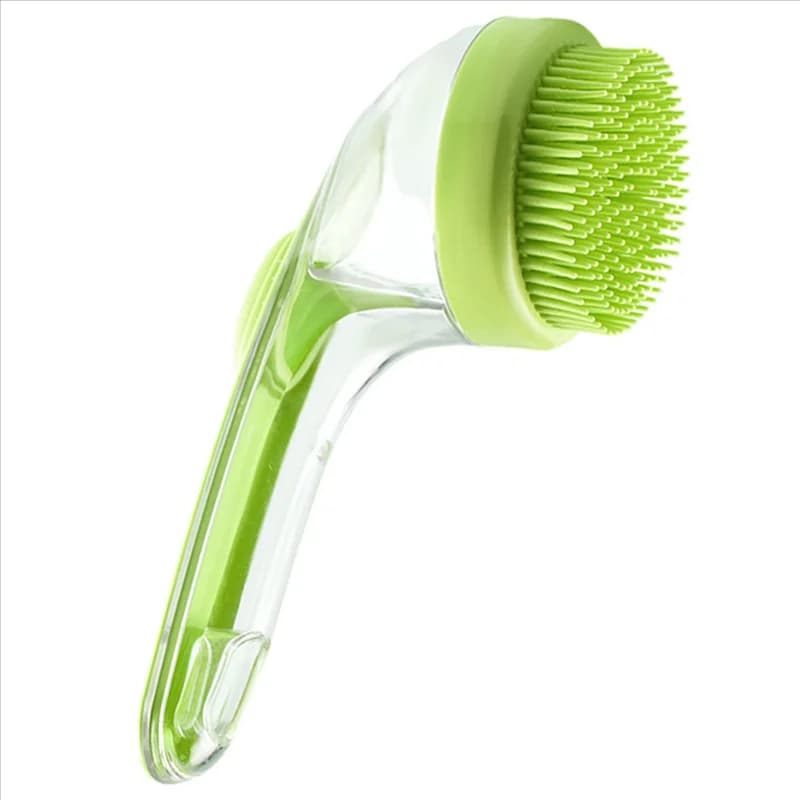 【SOLO TODAY!】Spazzola da bagno per animali domestici, macchina per bolle di spazzole, nuova spazzola da bagno per cani 2 in 1 con dispenser di shampoo incorporato per toelettatura di cani