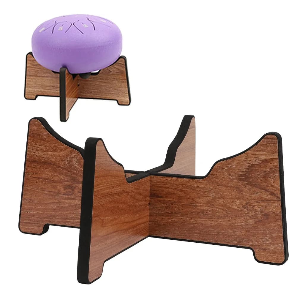 Supporto in Legno per Tamburo Etereo ​ ​ Staccabile ​ S/M/L ​ Supporto per Handpan ​ Cuscinetto in Schiuma ​ Supporto Stabile ​ Espositore per Batteria