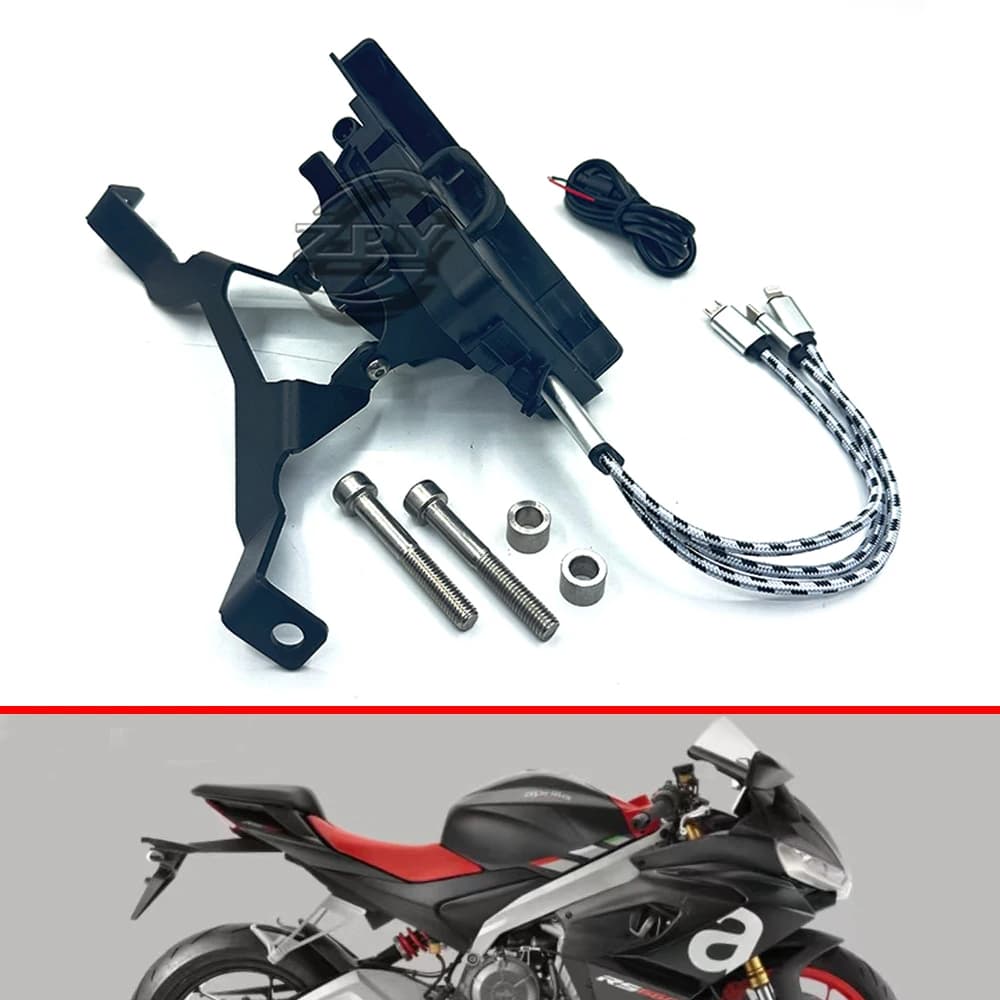Accessori moto Supporto Del Basamento Del Telefono Mobile Del Telefono GPS Piastra di Navigazione Staffa PER Puglia RS660 RS 660 2021 2022 2023 2024