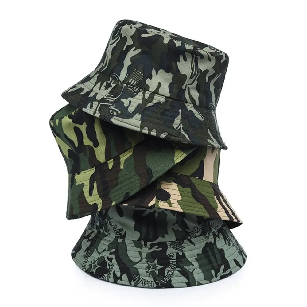 Summer Anti-UV Wide Brim Fisherman Cap Sun Hat Bucket Hat Beach Cap