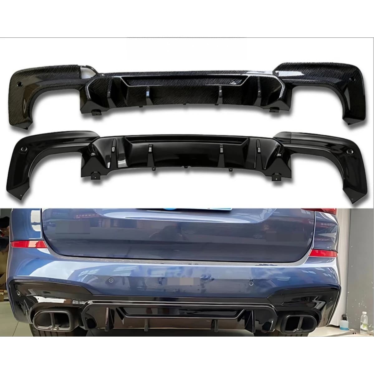 For BMW X3 G01 2018+ Car Rear Bumper Spoiler Lip Diffuser Modification Part Bumper Guard Protector Cover Car Accessories