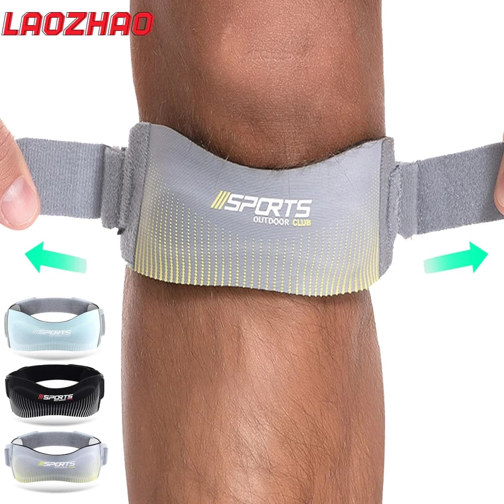 1 pz cinghia di supporto per ginocchiera rotulea - sollievo dal dolore regolabile per ginocchio maglione, stabilizzatore tendine rotuleo per corsa, sport