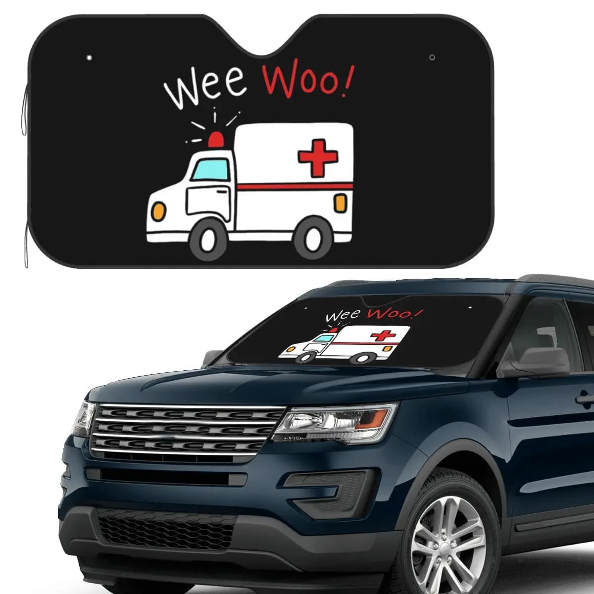 Paramedico Ambulanza Parasole Parabrezza Auto Parabrezza Anteriore Finestra Parasole Accessori Coperture
