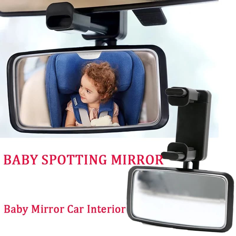Nuovo Specchietto Retrovisore per Auto con Clip, Specchio Orientabile per Bambini, Monitor di Sicurezza per la Guida