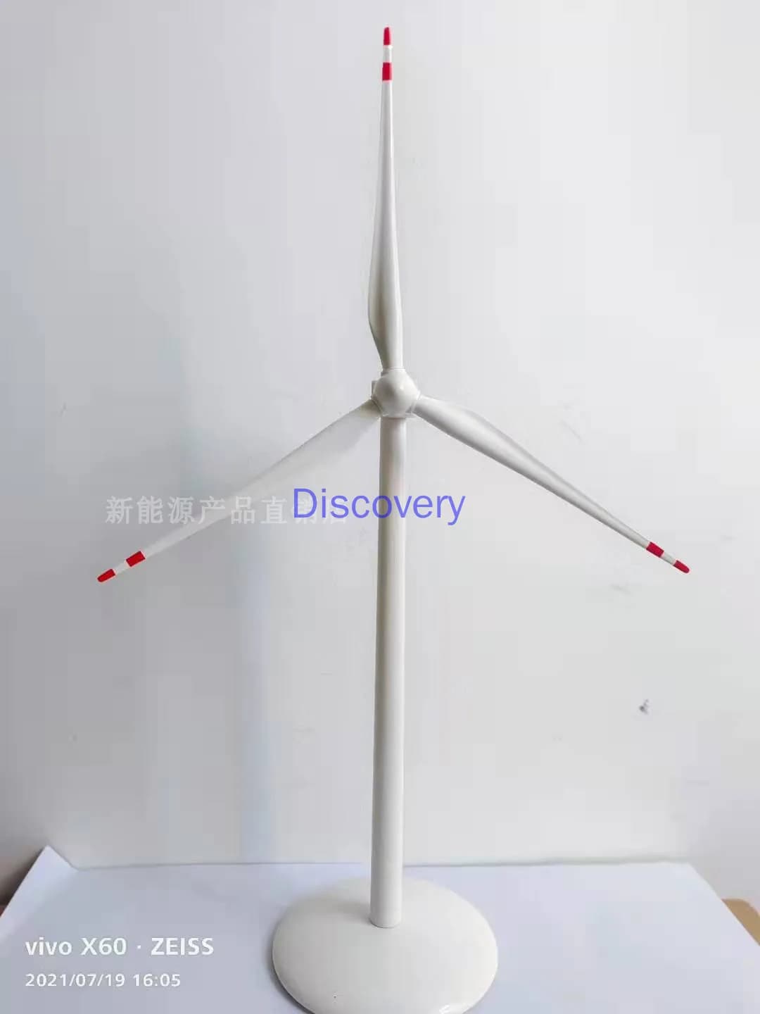 Modello di ventilatore elettrico Turbina eolica Modello regalo Scrivania Decorazione domestica Ornamento Artigianato