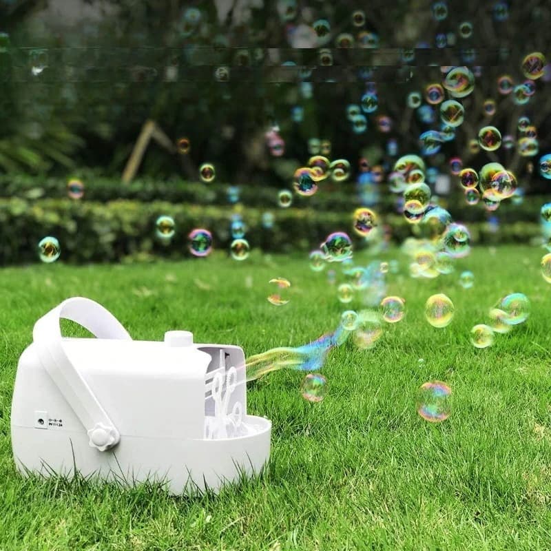Remote Control - Power Supply 220V/Battery/Power Bank, Automatic Pallet Bubble Blower, Weddings and Children's Games JT40