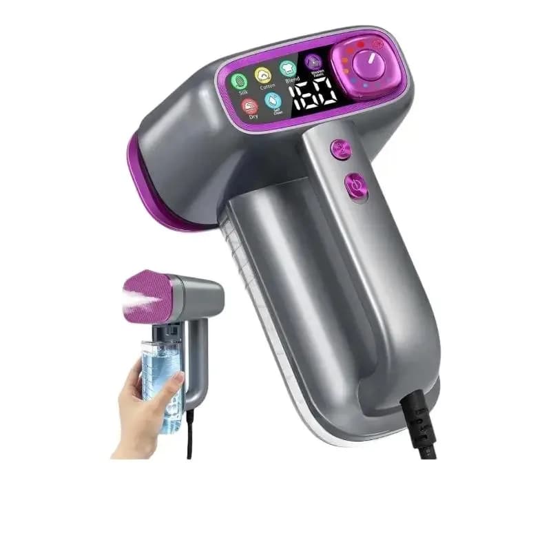 NUOVO Design 110v 220v 1200w 160ml Vaporizzatore per Vestiti Portatile con Display LCD Digitale e Funzione Autopulente