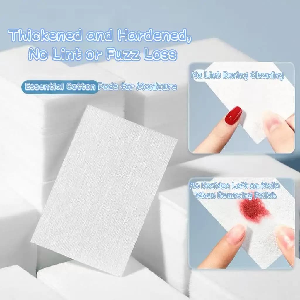 450 pezzi salviette per rimuovere lo smalto senza pelucchi salviette di cotone detergente per manicure gel UV tamponi per rimozione smalto carte strumenti per la pulizia