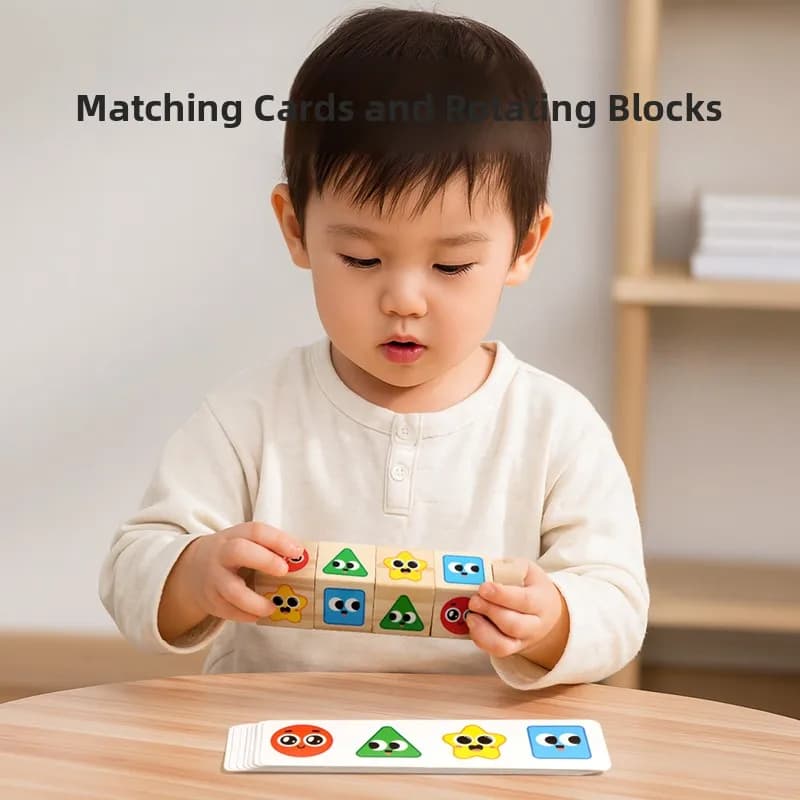 Giocattoli Portatili per Viaggi in Aereo per Bambini, Giochi Educativi per l'Attenzione dei Bambini Piccoli, Tessere Magnetiche in Legno