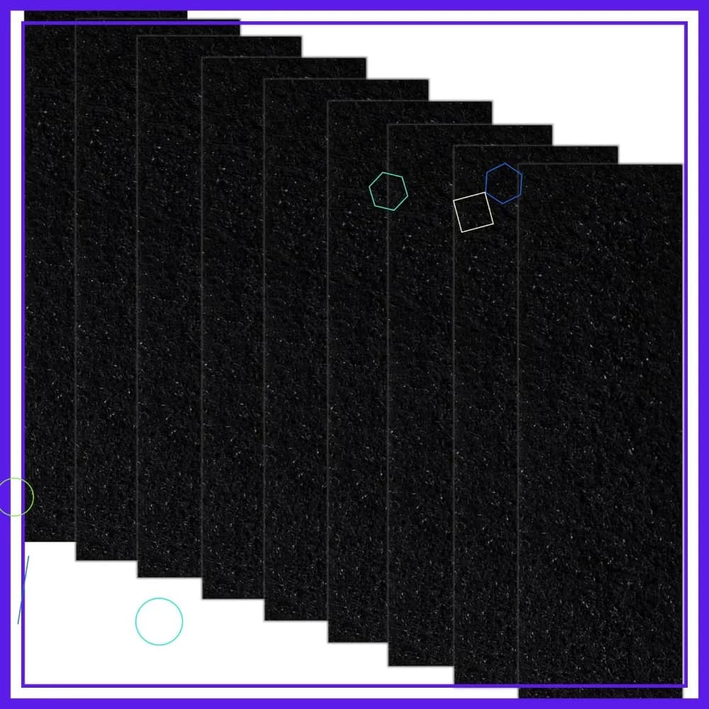 Confezione da 9 filtri al carbonio da 3,6 x 10 pollici per lettiera automatica e lettiera a cupola – Rivestimenti per il controllo degli odori