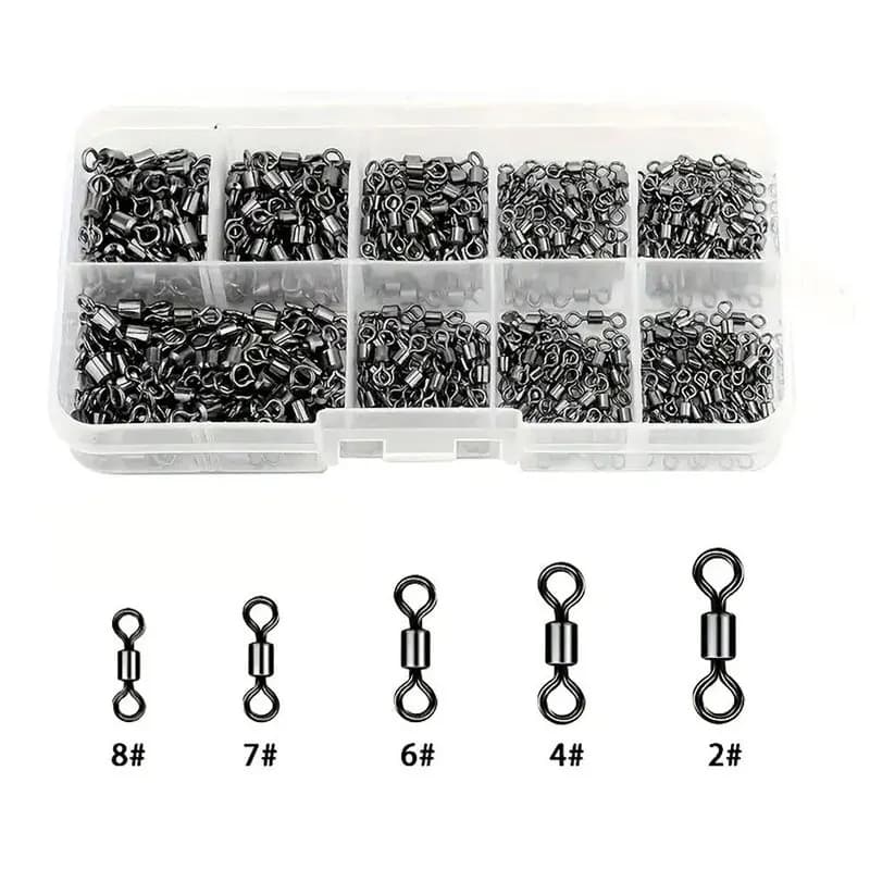 210Piece American-style swivel connector box-packed quick swivel for fishing8Fishing tackle accessories