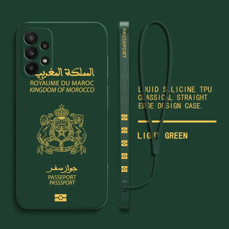 Morocco Passport Phone Case For Huawei P50 P40 P30 P20 Nova 9 9SE 8 8i Mate 40 30 20 Pro Lite P Smart 2021 Y7A Cover