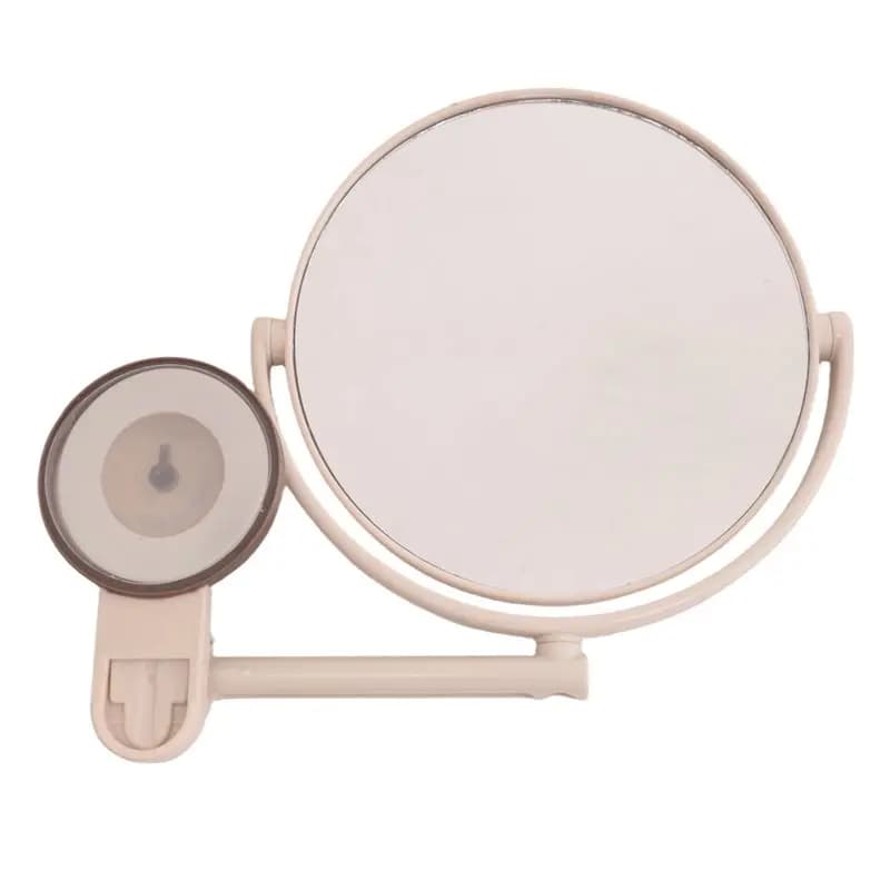 AUAU-Bath Mirror Specchio cosmetico con ingrandimento 1X/3X, specchio per il trucco regolabile con ventosa, specchio da bagno bifacciale