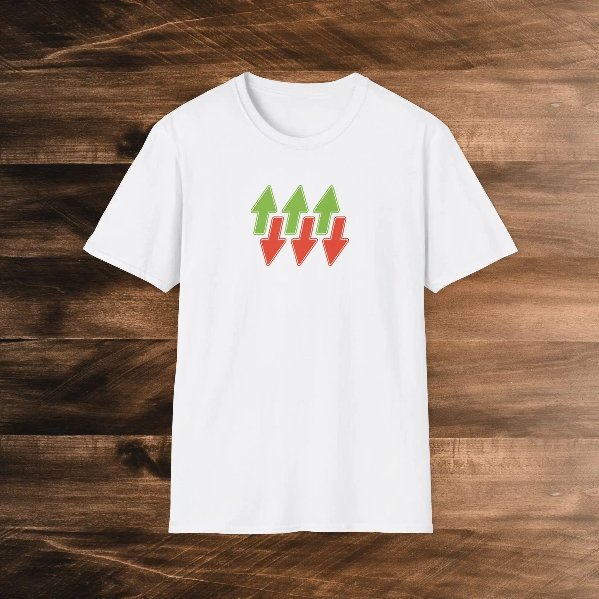 Maglietta Three Up Down Baseball Softball Humor Soft Style