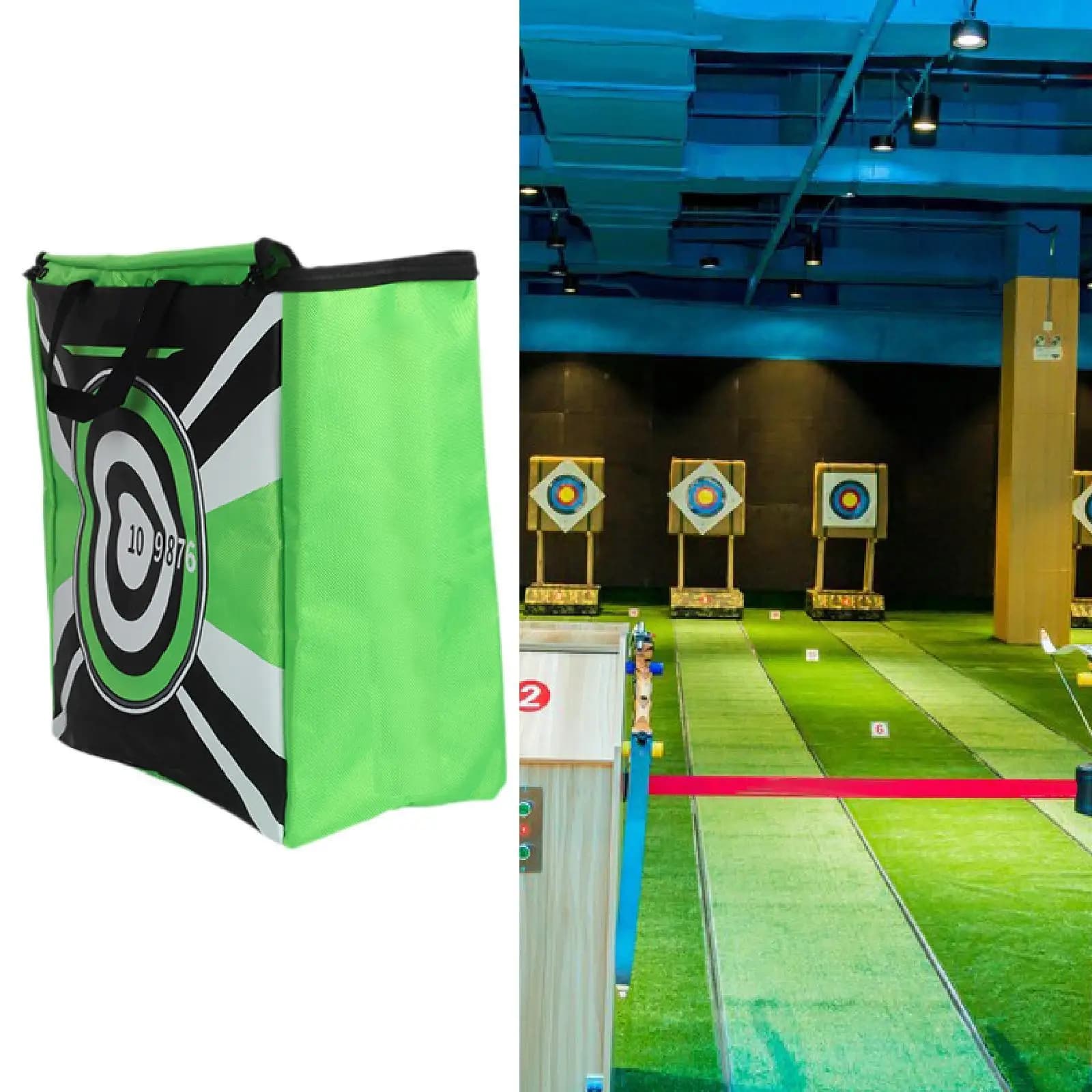 Borsa di Ricambio per Bersagli da Tiro con l'Arco, Vuota, con Doppia Cerniera e Maniglia per il Trasporto, per Arco e Giardino