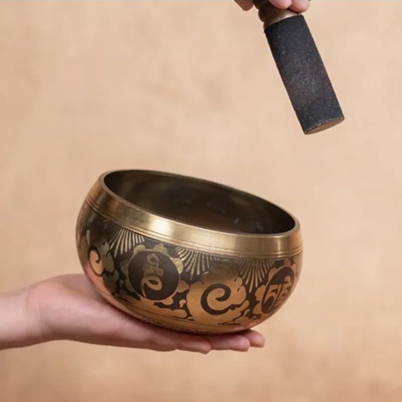 Nepal Copper Singing Bowl Handmade Meditation Sound Bowl Outdoor Sound Healing Buddhism Bowls Original Tibetan Singing Bowls